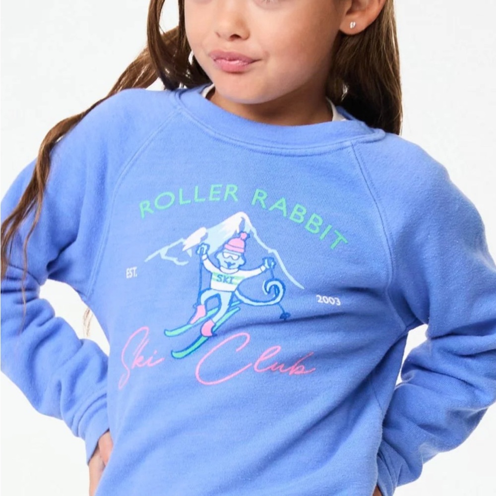 Girls roller rabbit ski club sweatshirt size 10